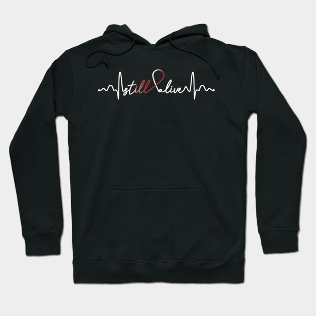 Still Alive- Oral cancer Gifts Oral cancer Awareness Hoodie by AwarenessClub